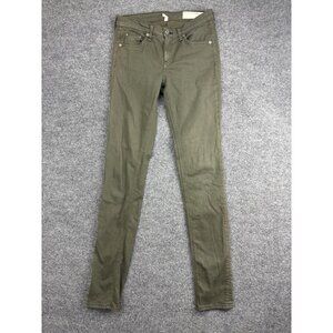 Rag & Bone Jeans Womens 26 Skinny Stretch Denim Dust Fatigue W15020337 Pants